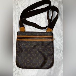 526395E V Louis Vuitton Shoulder Bag Pochette Bosphore Brown Monogram